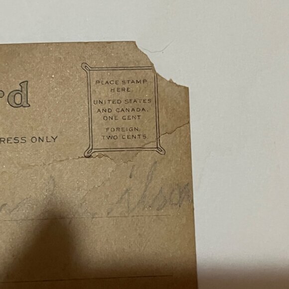 1909 Happy New Year Post Card with 1910 Calendar - Picture 5 of 7